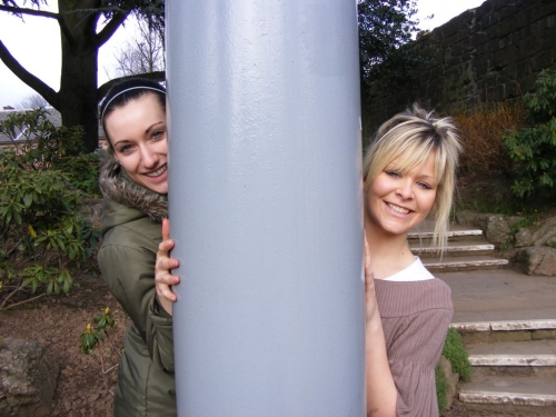 Lizzie Spencer and Amy Turner pictured in Coventry's Lady Herbert’s Garden